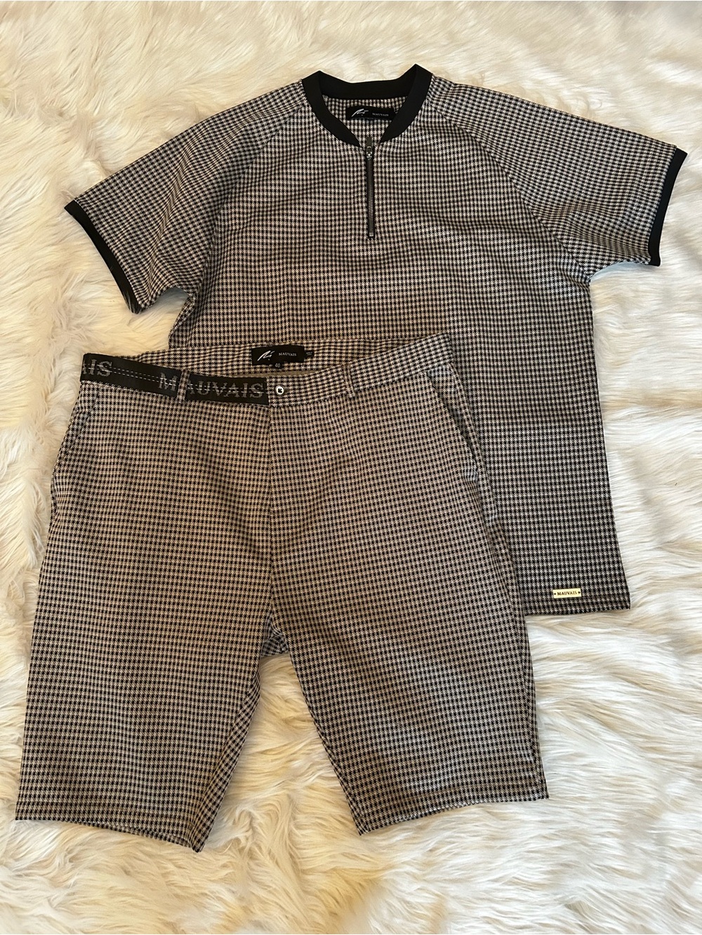 Mauvais Houndstooth Men’s Set